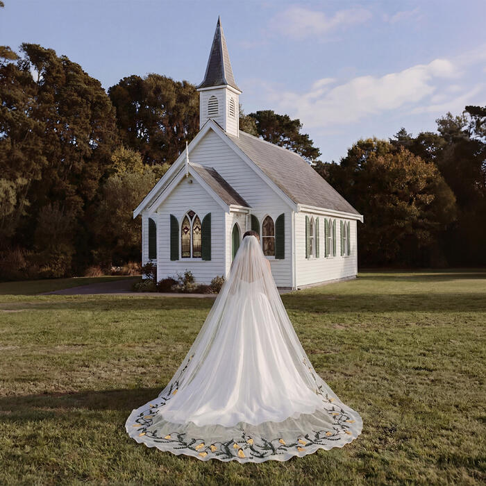 NZ Kōwhai Floral Veil