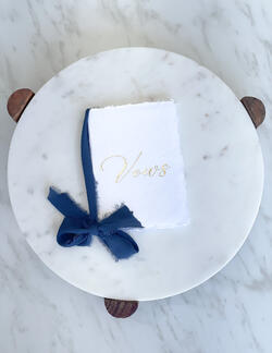 Hand made Vows book