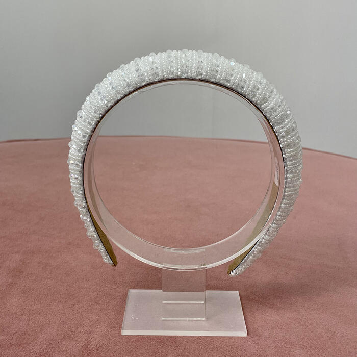 Crystal & pearl band