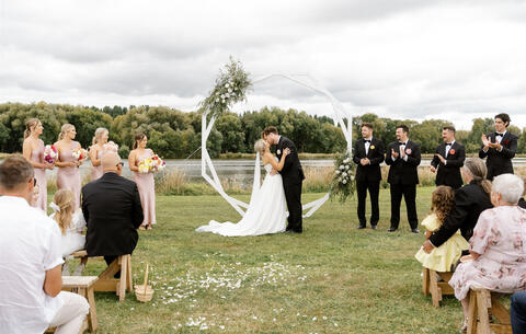 Idyllic Outdoor Wedding at Backpaddock Lakes
