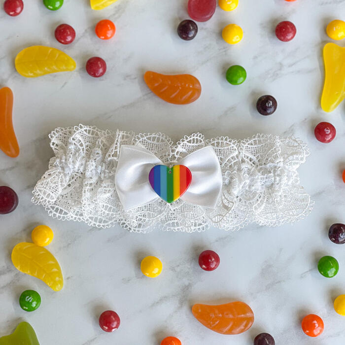 Rainbow garter