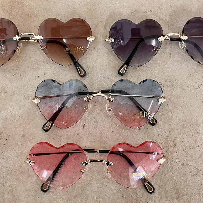 Cut glass Sunglasses- Blue Pink