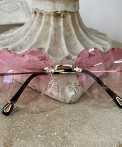 Cut glass Sunglasses - Pink