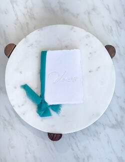 Hand made Vows book