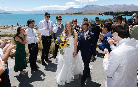 Intimate & Dreamy Church Wedding at Lake Tekapo