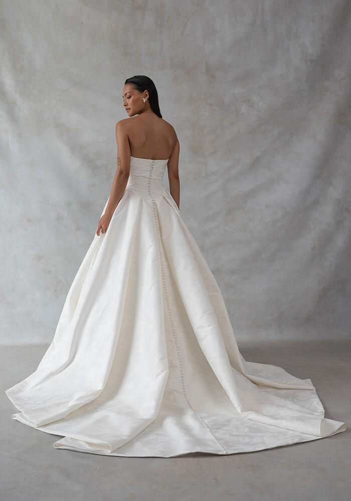 Jenny Yoo Tristan Print Wedding Dress