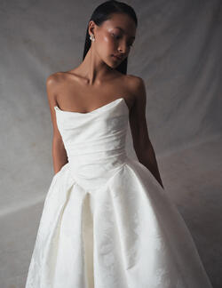 Jenny Yoo Tristan Print Wedding Dress