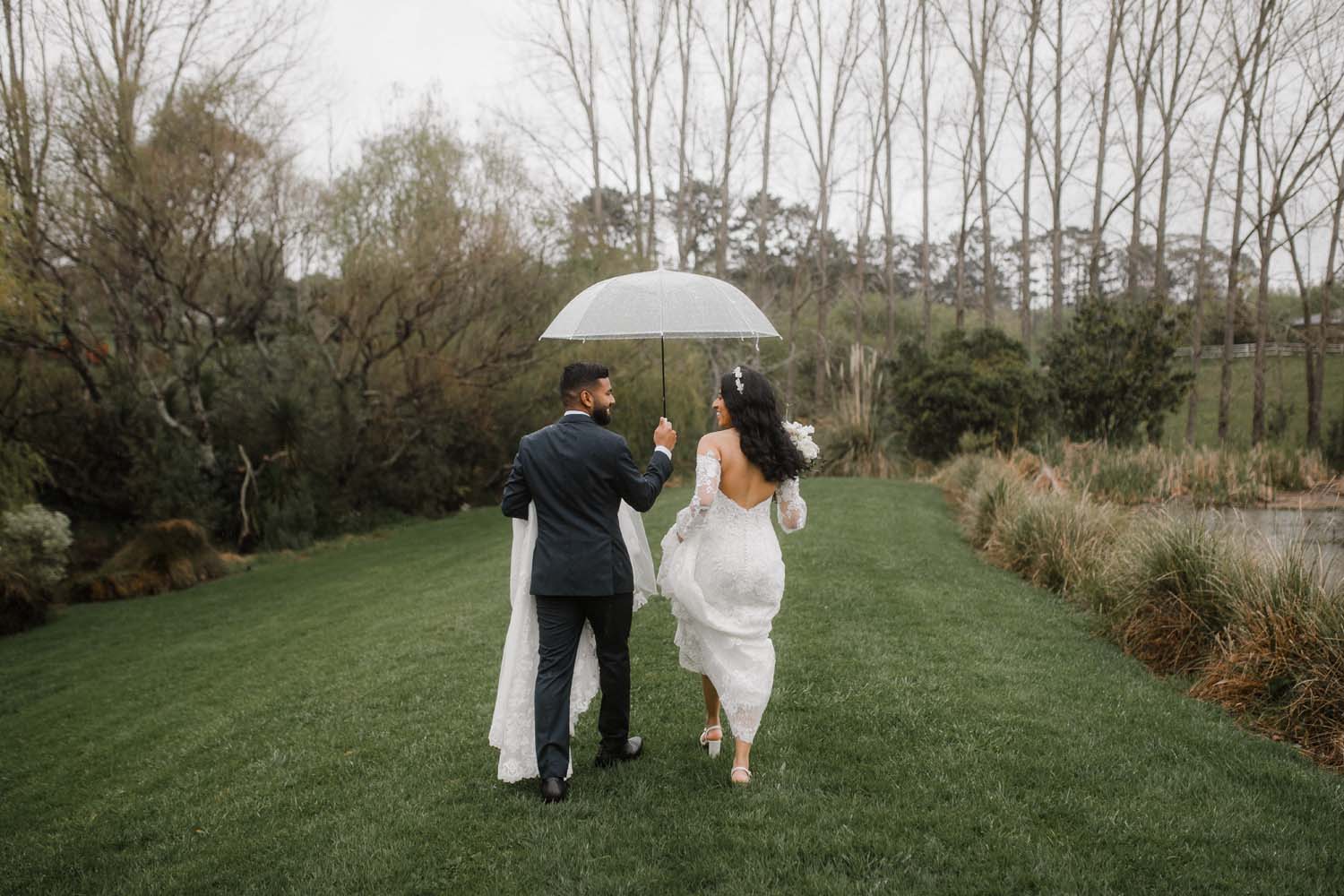 Romantic Rainy Day Wedding at Abel Estate
