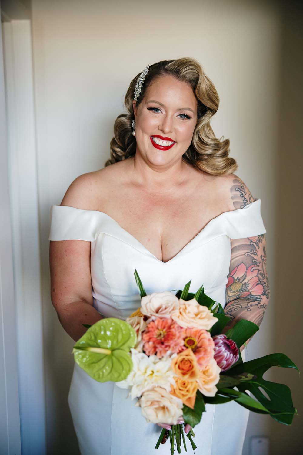 Sunny Auckland Lodge Wedding