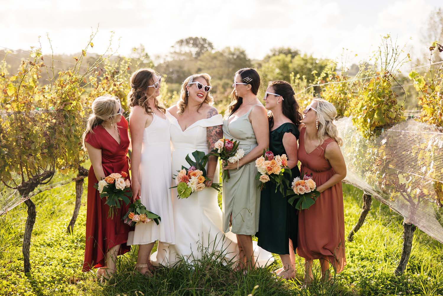 Sunny Auckland Lodge Wedding