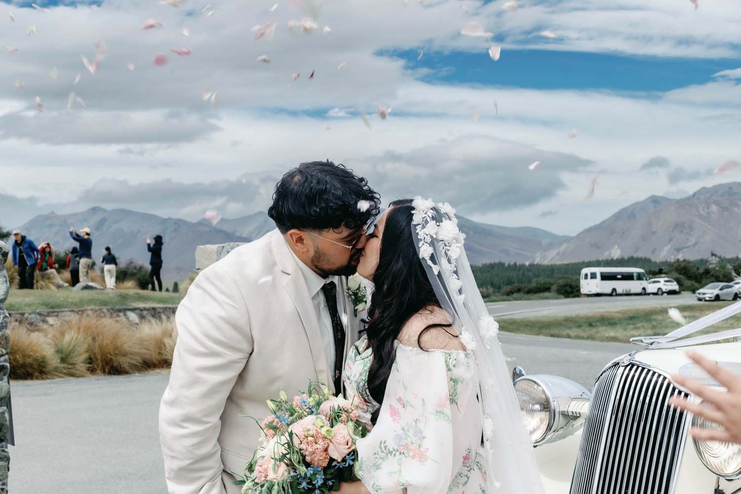Breathtaking Church wedding at Lake Tekapo