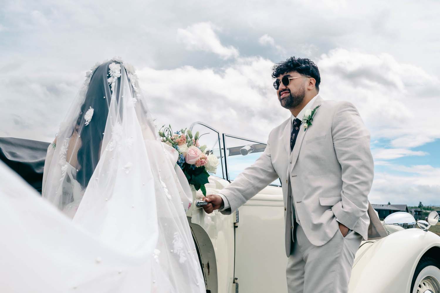 Breathtaking Church wedding at Lake Tekapo