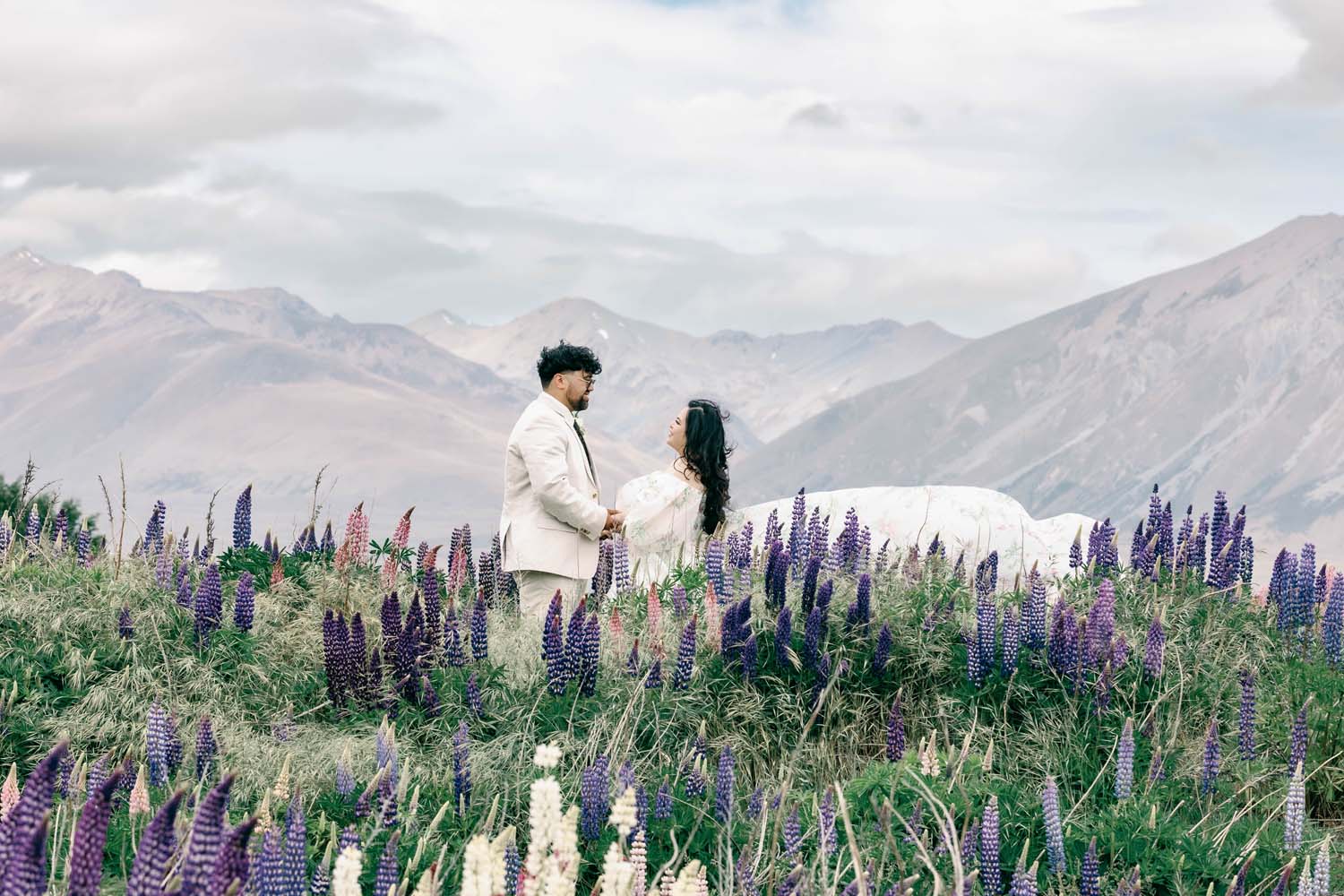 Breathtaking Church wedding at Lake Tekapo