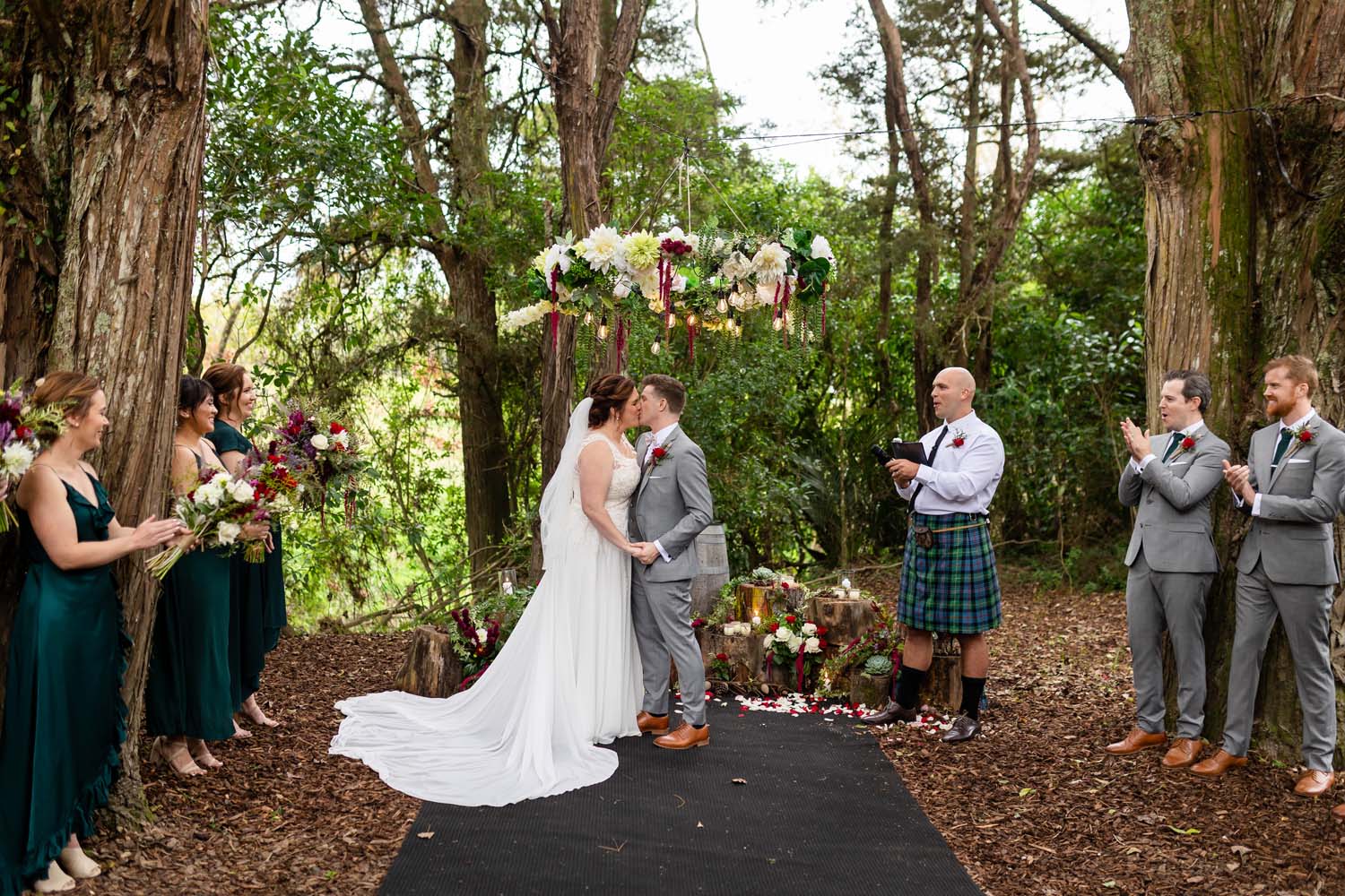 Vibrant Forest Wedding at Kumeu Valley Estate