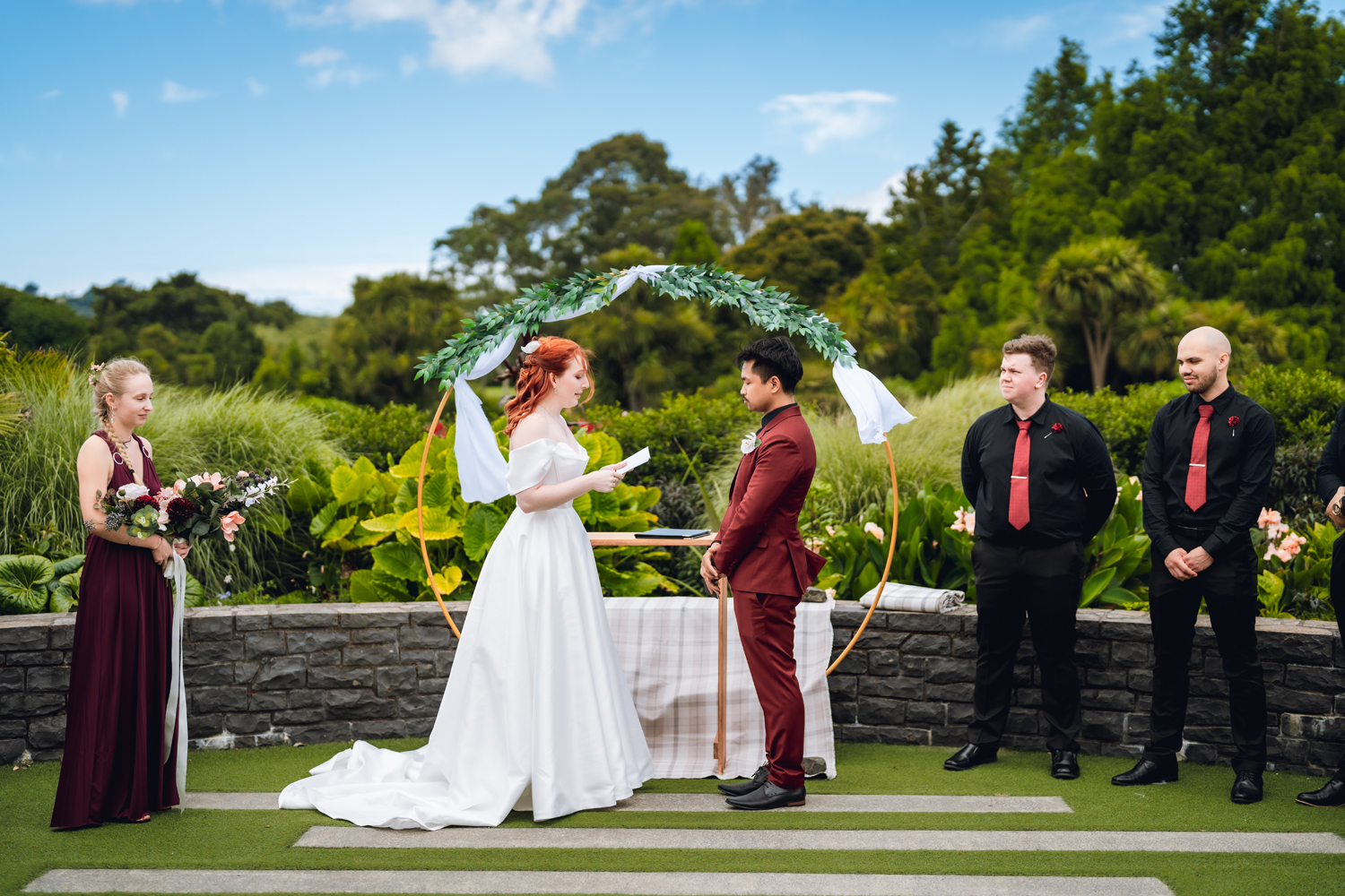 Intimate Garden Wedding in Auckland