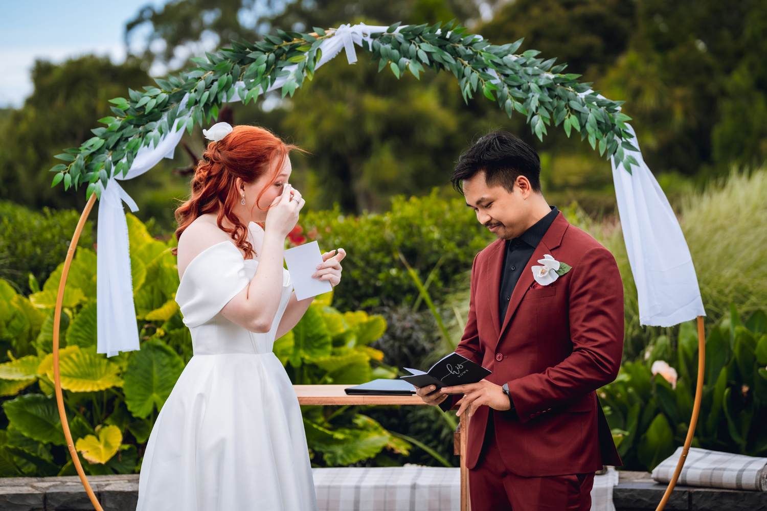 Intimate Garden Wedding in Auckland