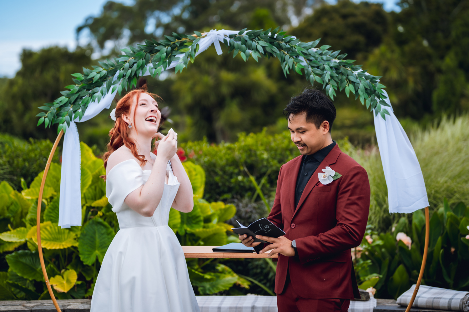 Intimate Garden Wedding in Auckland