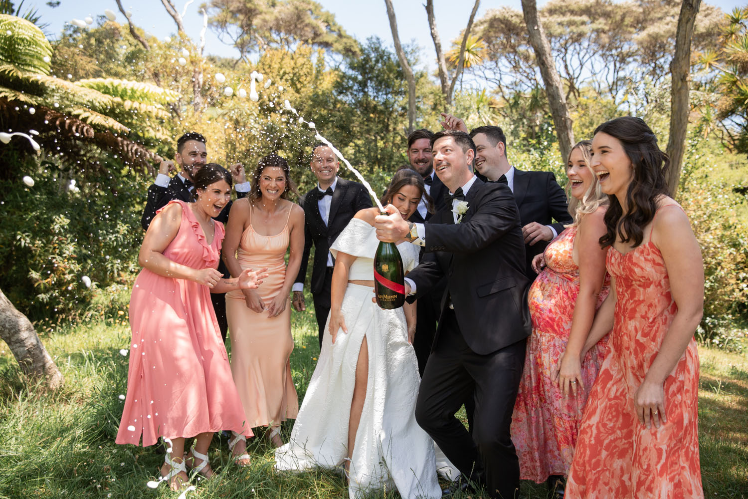 Fun and Cheerful Golf Club Wedding in Raglan