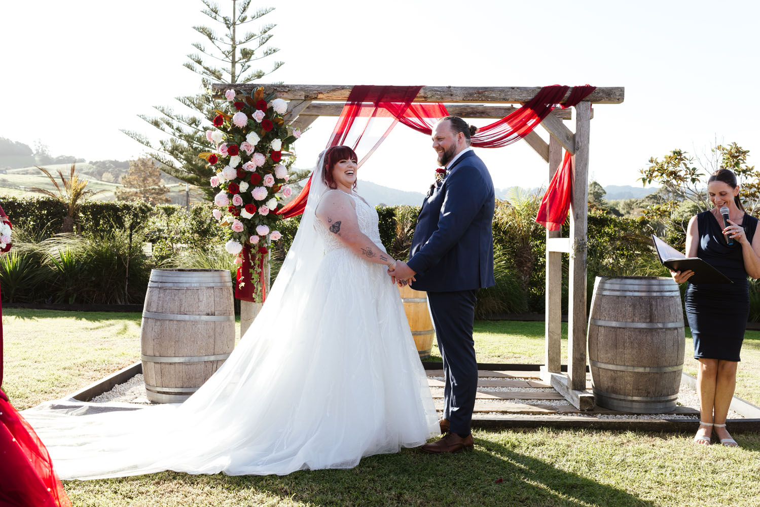 Vibrant Outdoor Wedding at The Stables Matakana