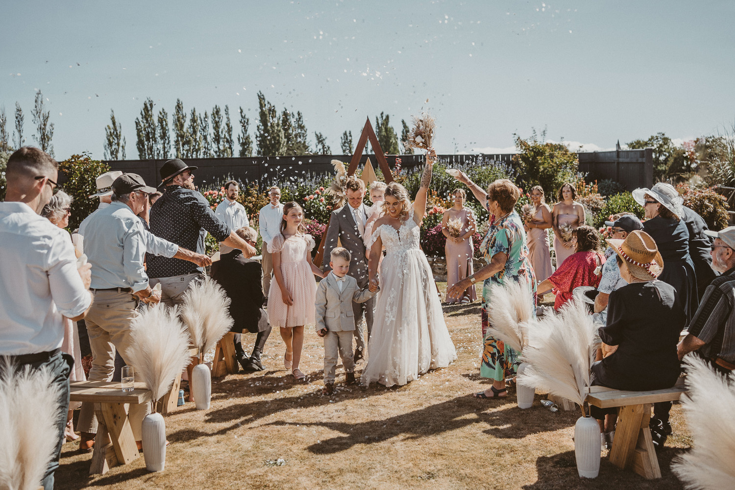 A Joyful Outdoor Wedding on the Family Farm