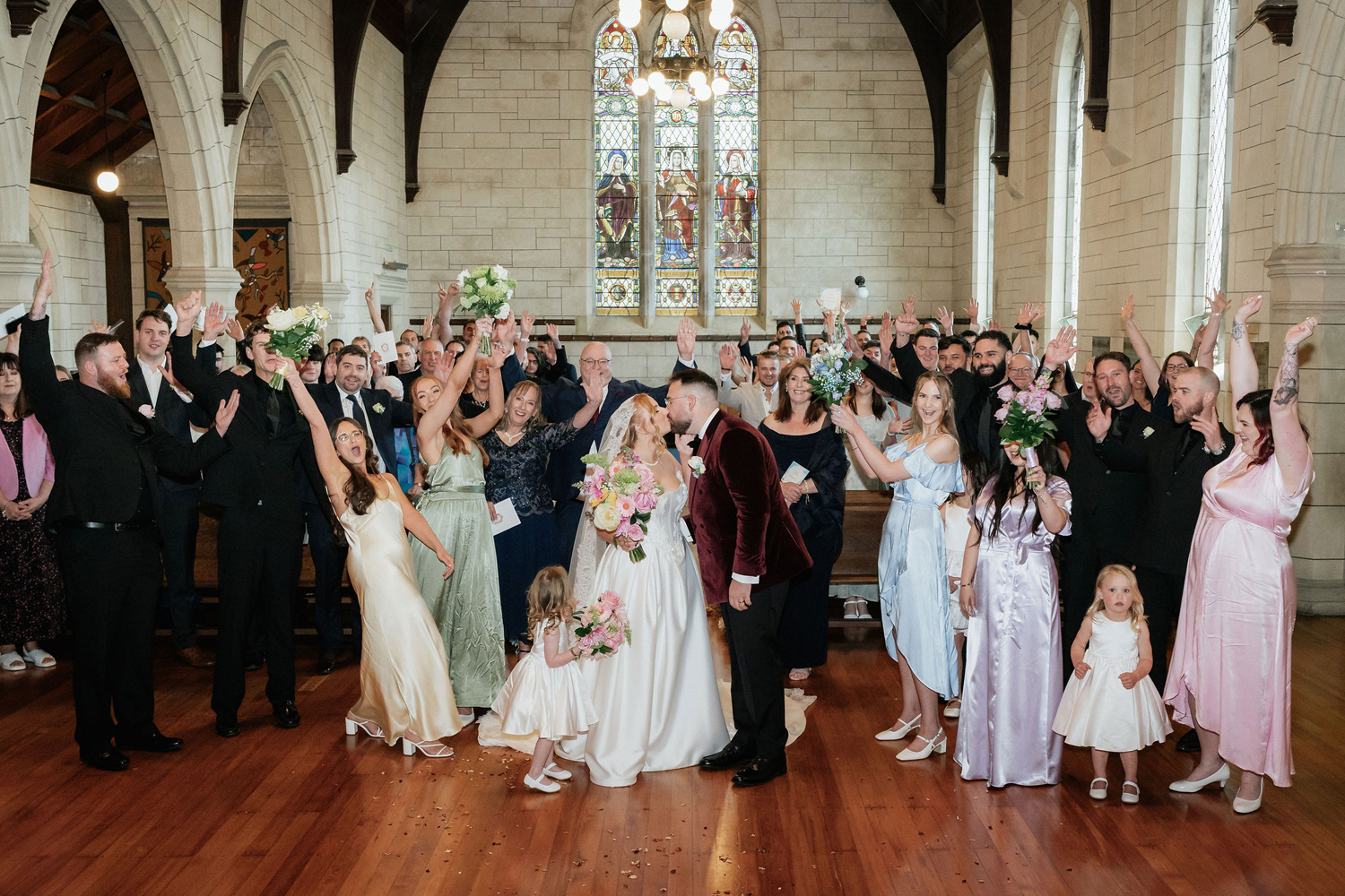 Romantic Church &amp; Estate Wedding in Auckland