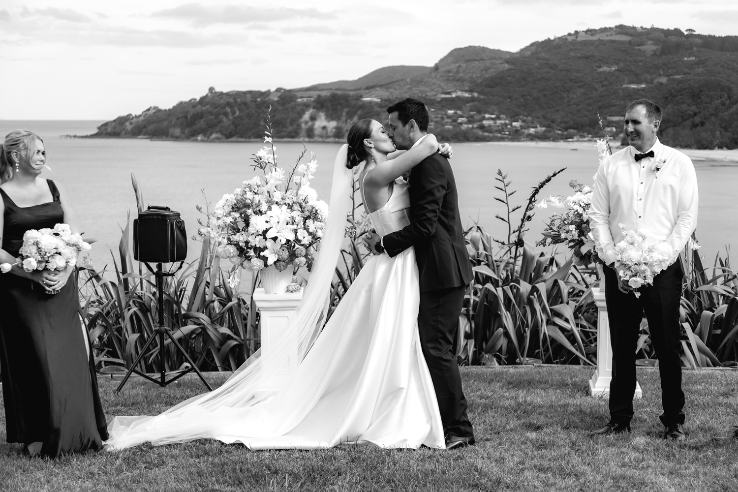 Picturesque Beach Wedding at Orua Beach House