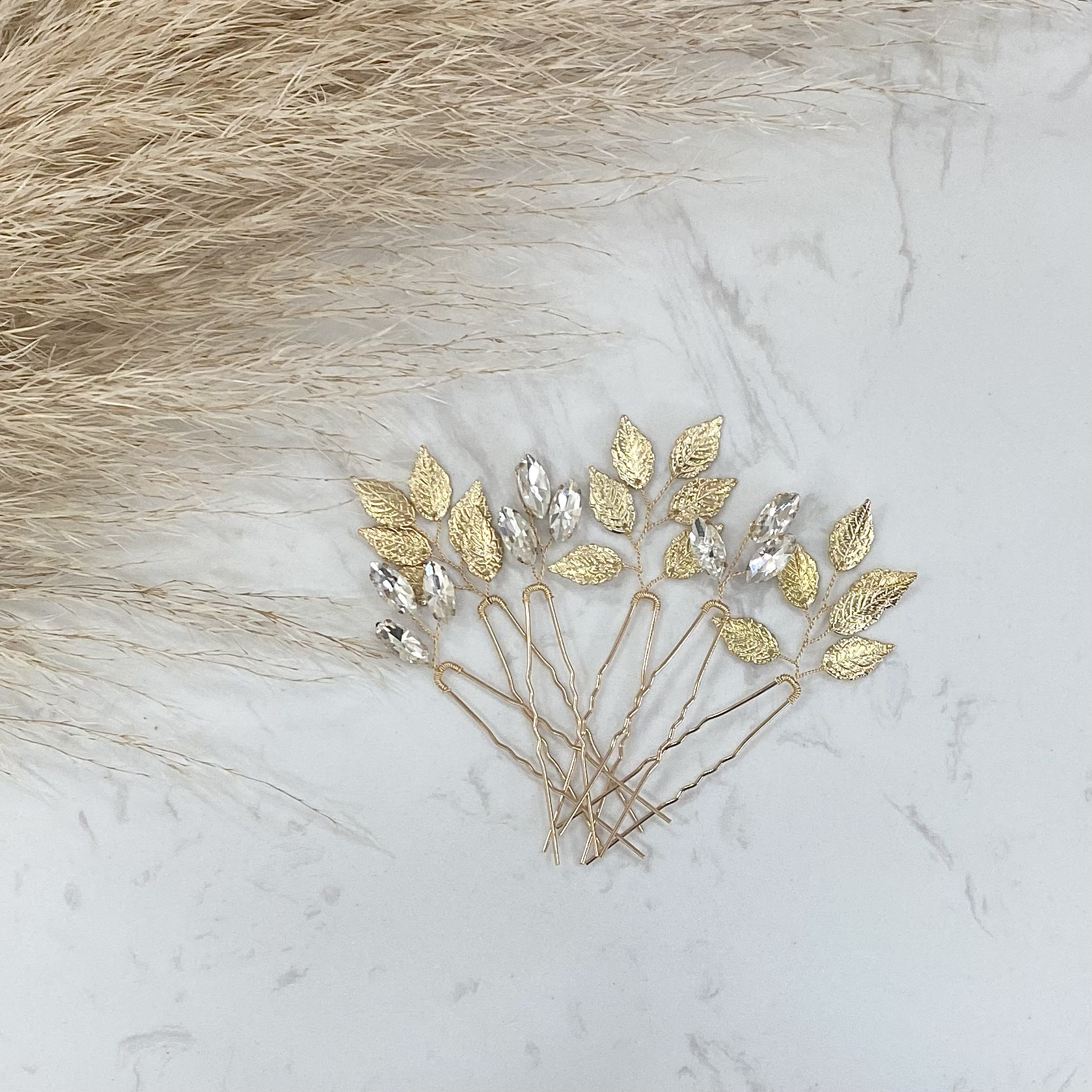 Gold leaf pins