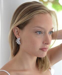 Shimmering CZ Marquis Clusters