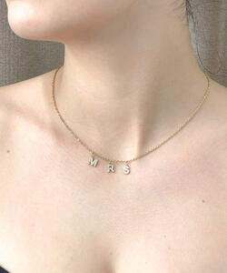 M R S necklace