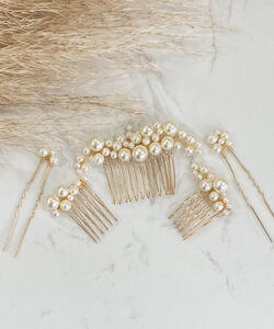 5 piece pearl comb set