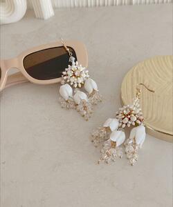 Enamel & porcelain earrings