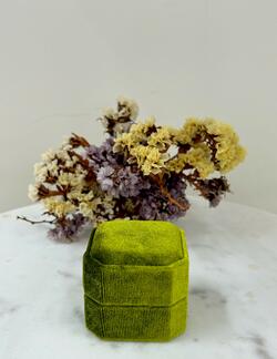 Velvet Hexagonal box