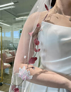 Floral veil