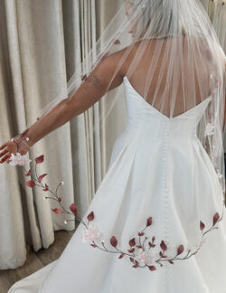Floral veil