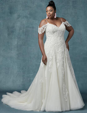 wedding dress for apple shape