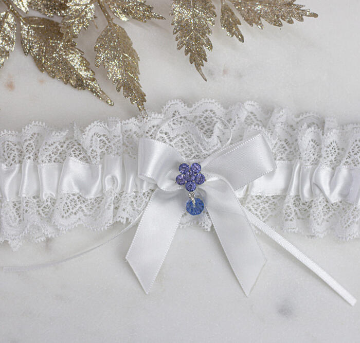Something Blue garter