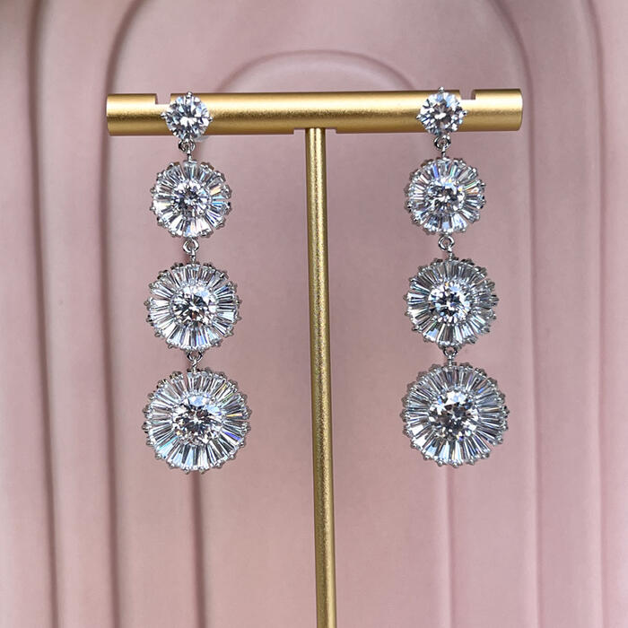 Star burst earrings
