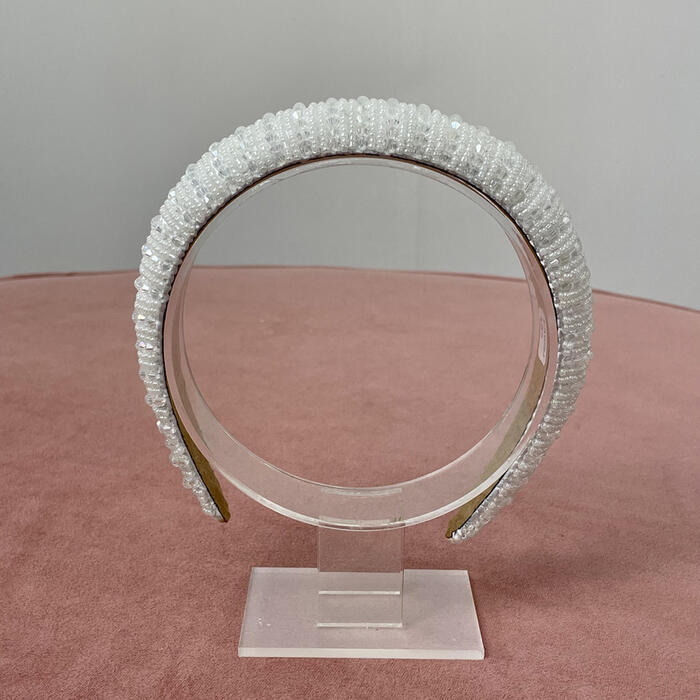 Crystal & pearl band