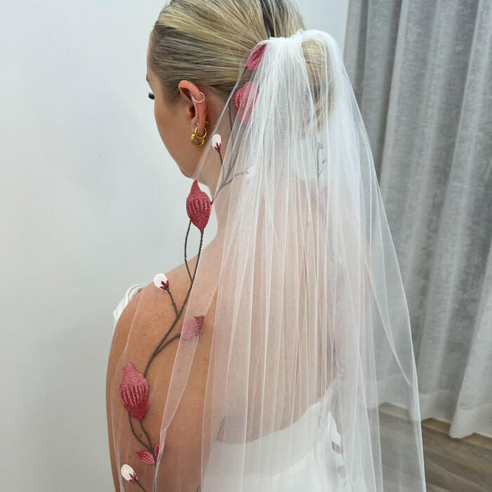 Floral veil