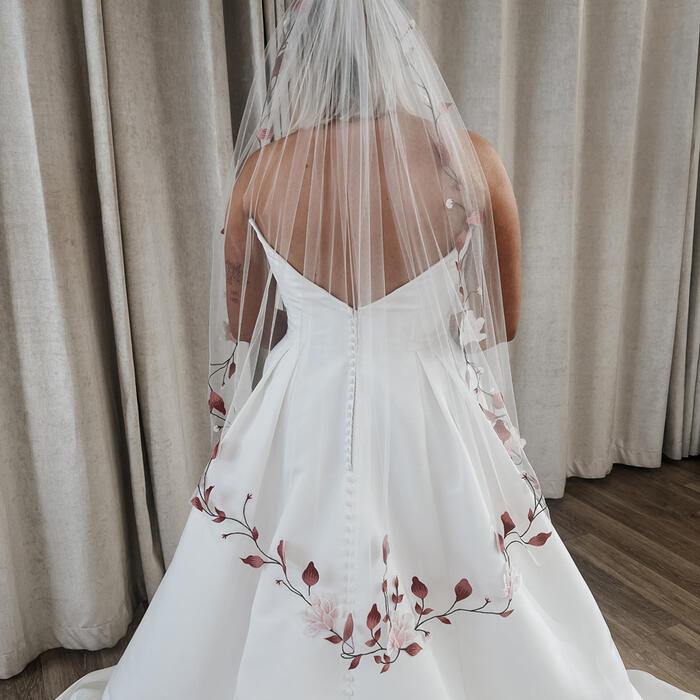 Floral veil