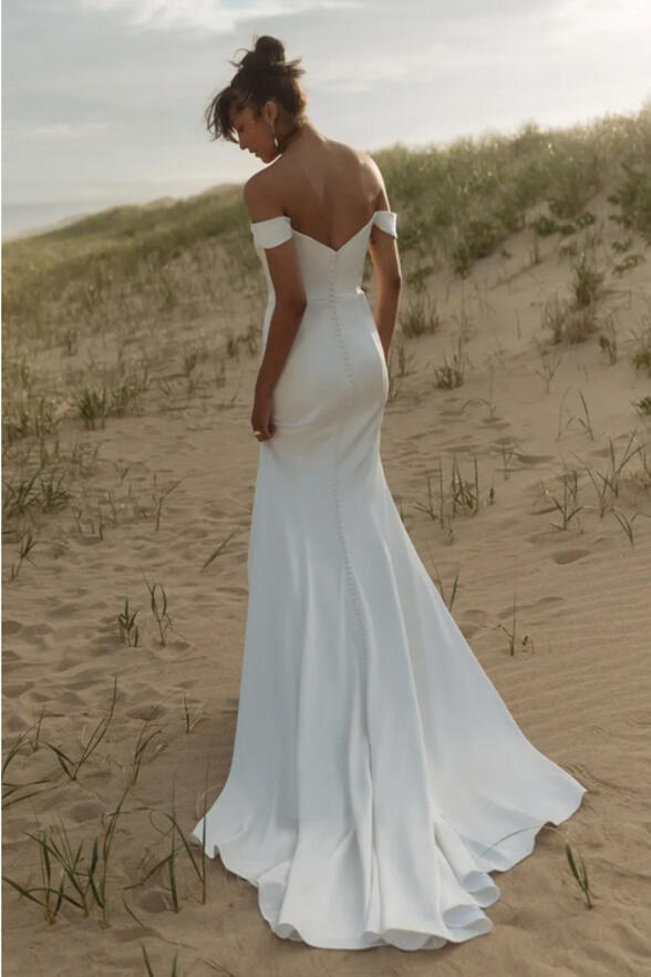 Jenny yoo off deals the shoulder dress