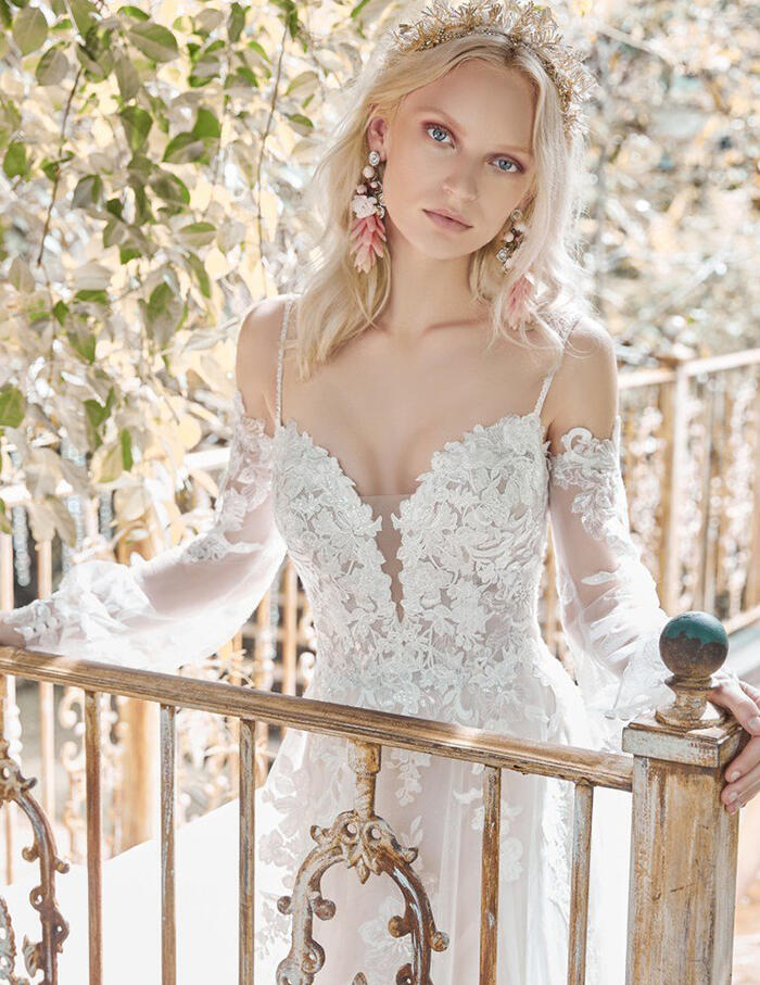 Maggie sottero polka shop dot wedding dress